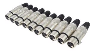 XLR Female 3 Pin Connectors Pack of  